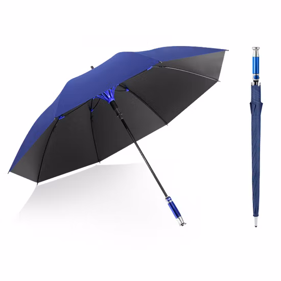 Sedex 공장 OEM 광고 프로모션 자동 블랙 프로모션 자동 오픈 스틱 스트레이트 롤스 로이스 야외 골프 우산