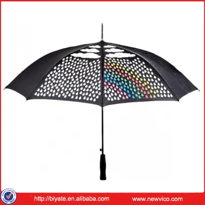 점 인쇄를 가진 수동 조밀한 접히는 투명한 Poe 우산