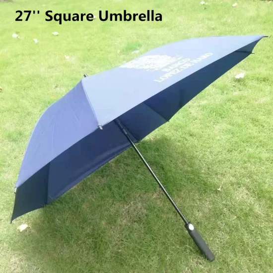 공장 야외 프로모션 방풍 맞춤형 27'' 레인 골프 우산